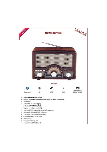 Leader Lr-242 Radyo
