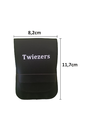 Twiezers Twzset4001 Deri Çantalı Paslanmaz Çelik Cımbız Seti 4'lü