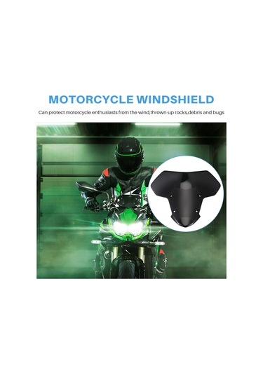 Nayomiglow Motosiklet Ön Camı Ön Cam Rüzgarlık Hava Akımı Deflektörleri Kawasaki Ninja Z-h2 21-2024 Zh2 Z H2 Se Siyah