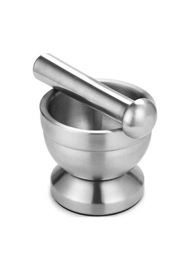 Yuqing Çift Mini Paslanmaz Çelik Metal Harç Tuz Ve Havaneli Çelik