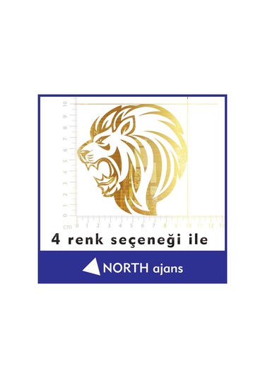 Altın Araç Sticker Etiketleri 10cm Model 14