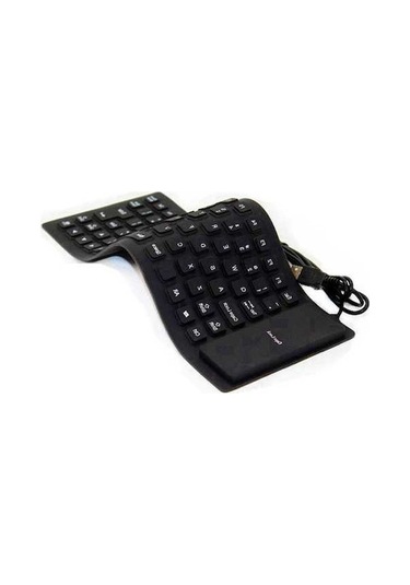 Wondernest Siyah Silikon Katlanabilir Oyun Klavyesi, Toz Ve Su Geçirmez, Taşınabilir Siyah