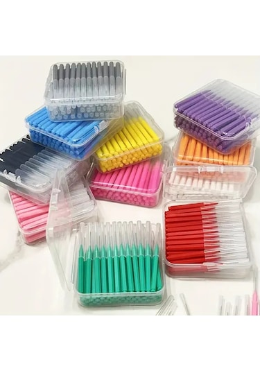 Willowhaven 0.8mm Sarı 60lı Diş Arası Fırçası 0.6-1.5mm Orta Sertlik Yetişkin Ağız Hijyeni