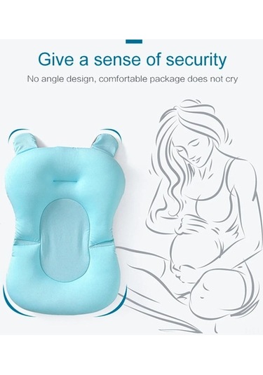 Ulzyvf Yumuşak Yenidoğan Yatağı Yastığı Ve Şampuan Konforlu Kaymaz, Bebek Banyo - Ww