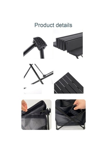 Bloomnest Ve Taşınabilir Tasarım Renkli Piknik, Masa Kompakt Katlanır Kamp, İçin Hafif Çok Barbekü Balıkçılık Alüminyum & Sn Çok Renkli, Pratik Kamp Ekipmanı Çok Renkli