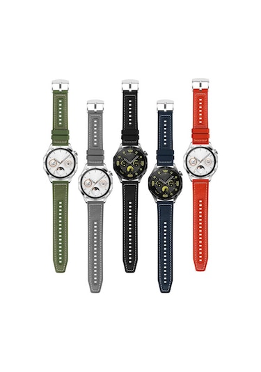 Gear S3 Uyumlu Mxsp- Krd-102 22mm Silikon Kordon-yeşil