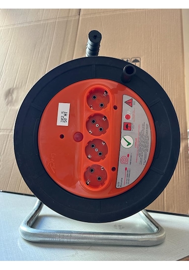 3G1.5 50 MT Makaralı Seyyar Uzatma Kablosu