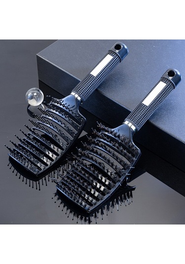 Saç Fırçası Saç Derisi Masaj Tarak Saç Fırçası Kıl Naylon Kadın Islak Kıvırcık Detangle Saç Fırçası Salon Kuaförlük Şekillendirici Araçları İçin