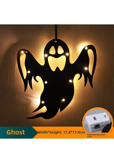 Yifomall Halloween Kabak Hayalet Led Işıklı Süs, Korku Atmosferi Oluşturucu, Akrilik Kasa, Ip44 Koruma, Parıltı Efekti, 4.5v Pil Dahil, Odalar İçin Dekorasyon Aksesuarı