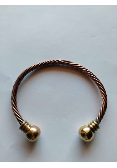 Viking Model Saf Bakır El Yapımı Bileklik Ayarlanabılır Şık Aksesuar Hediyeli Çok Renkli