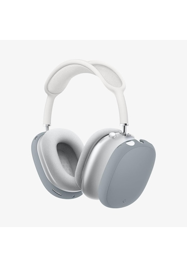 Spigen Silikon Fit Airpods Uyumlu Max Gri Renk Kılıf Gri