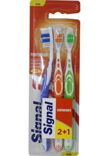 Signal Performance 2 + 1 Diş Fırçası Medium