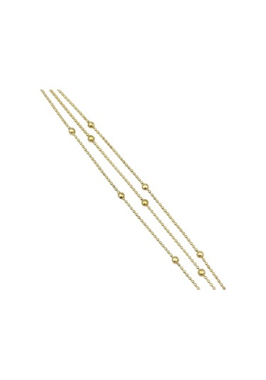 Çelik Üç Sıra Zincirli Top Bileklik