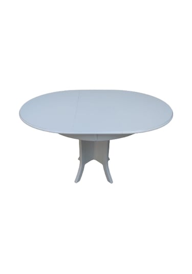 Bengimobilya Masa Baba Kutu Ayak Parlak Beyaz Model Boya 90 Cm Tabla Açılır It