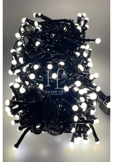 10 Metre Gün Işığı Kirpi Led Siyah Kablolu Jack Eklemeli Dekoratif Led Işık Yılbaşı Süsü Gün Işığı