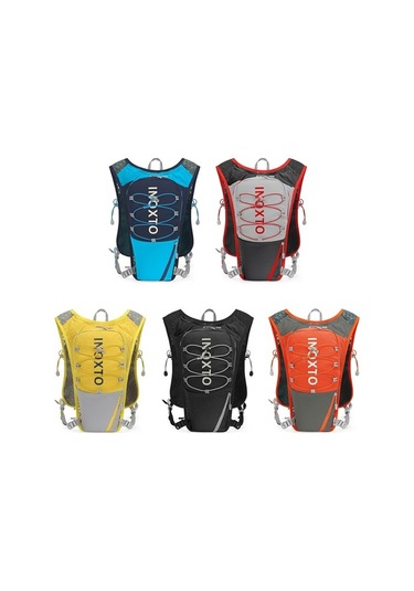 Didadodo Hafif 5l Nylon Koşu Sırt Çantası - Su Deposu İçerir, Siyah Doğa Yürüyüşü Uyumlu Siyah