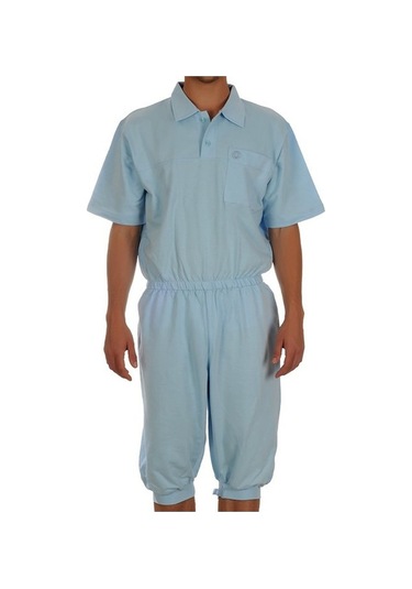 Caretex EH-40 Bacak Fermuarlı Alzheimer Erkek Hasta Tulumu S