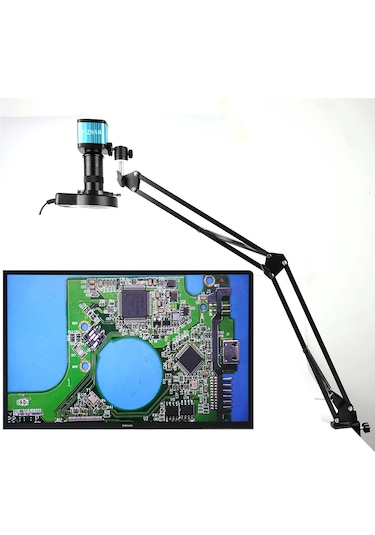 Monozone 150x Lens Endüstriyel Mikroskop Katlanabilir Tutucu