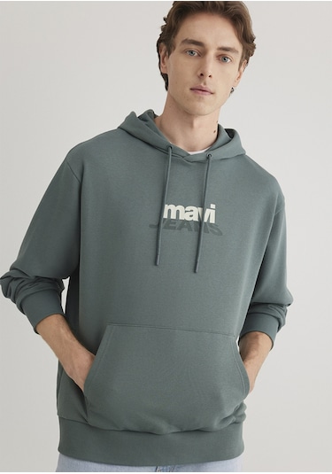 Mavi - Yeşil Sweatshirt 0s10210-71577 Yeşil