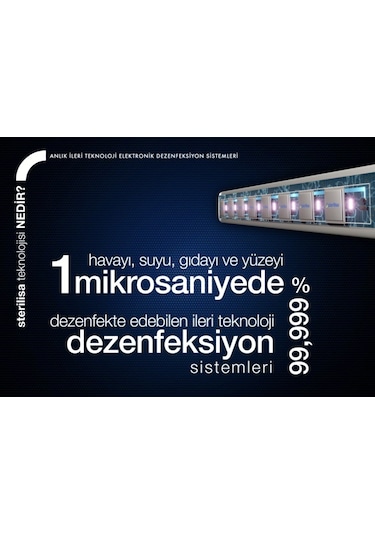 Sterilisa Pro Darbeli Uvc Sterilizasyon ve Dezenfeksiyon Cihazı