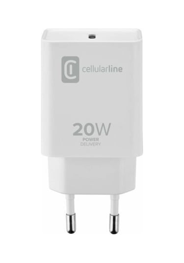Cellularline 20W Type-C Şarj Adaptörü (Resmi Distribütör Garantili)