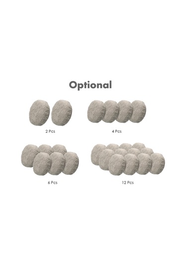 Jms Hobot 168/ 188 Pencere Temizleme Robotu Mikrofiber İçin Yıkanabilir Paspas Bezi 6 Parça Gri