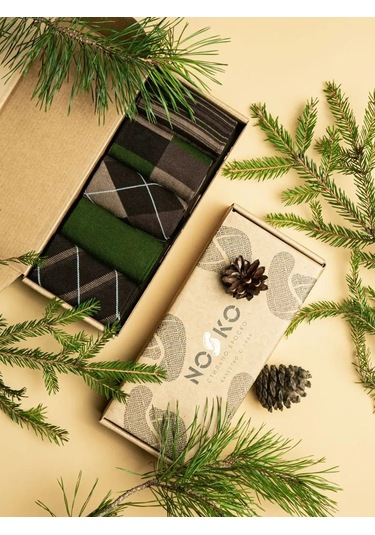 Nosko Yüksek Çoraplar 5 Çift 124969868 Kahverengi