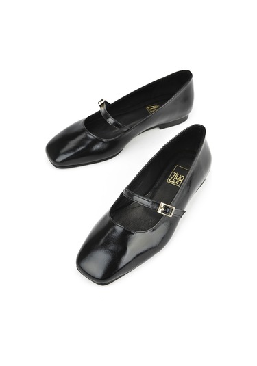 Ziya, Kadın Hakiki Deri Babet 1531054z3443 Siyah 1531054z3443 000 Siyah