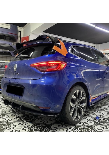 Renault Clio 5 Arka Tampon Splitter/flap Plastik Mat Siyah 2020-