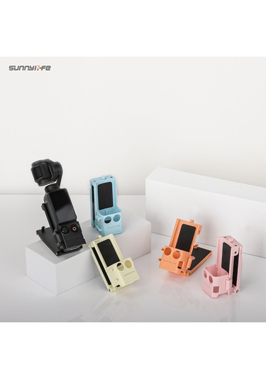 Yaozixa Sunnylife Osmo Pocket3 Manyetik Tutucu 761v2: 1/4" Bağlantı, İki Ayar Çıkışlı Ve Soğuk Ayaklı Dış Mekan Fotoğraf Ekipmanı Mavi