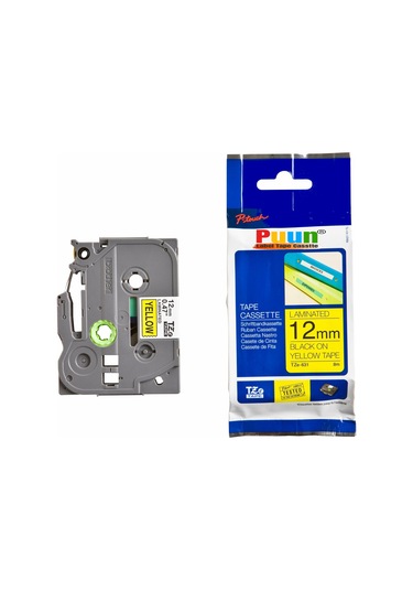 Puun Brother P-Touch TZE-631 12MM x 8m Sarı Üzerine Siyah Uyumlu