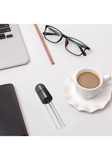 Metabagua Kahve Dükkanı, Ev Için Saplı Ve Standlı Ergonomik Iğne Espresso Dispenseri Kahve Bezi Iğnesi Smkby8 Siyah