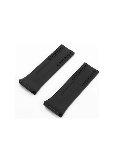 Porsche Design P6780 Model Uyumlu Silikon Saat Kordonu Siyah
