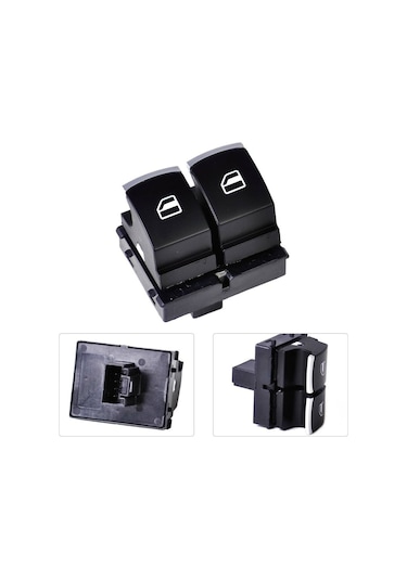 Vw Caddy Polo Cam Düğmesi Anahtarı Sol Çiftli Krom