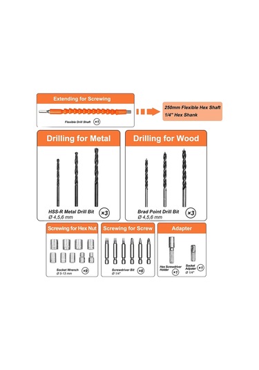 Bulldozer Çift Akülü 24vr Darbeli 24 Parça Aksesuar Setli Şarjlı