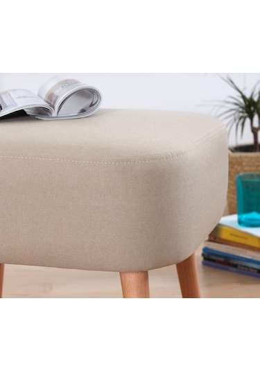 Lorencehome Parrot Puf - Krem / Lorence Home