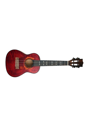 Dmx Guitars Flame Series Concert Ukulele Cherry Flame