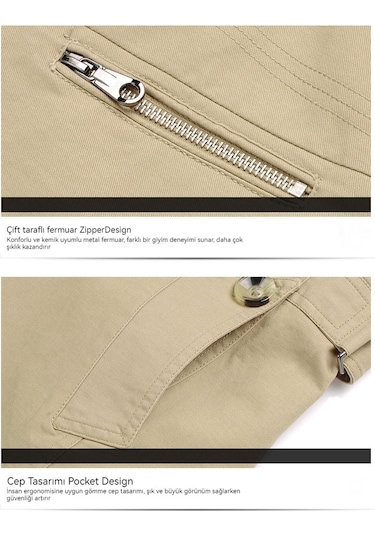 Erkek İnce Günlük Ceket Erkek Orta Boy Rüzgarlık Ceket Siyah