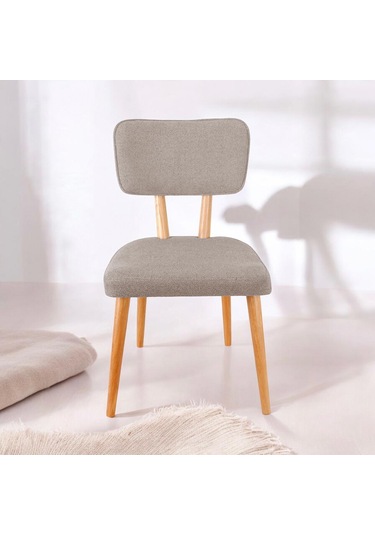 Polly Ahşap Sandalye Bej 1 Adet