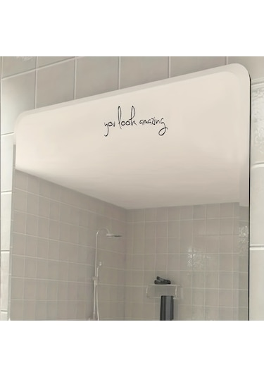 Sones Harika Görünüyorsun 2 Adet / Set Su Geçirmez Ve Yağ Geçirmez Vinil Çıkartmalar Ayna Dekoratif Çıkartmalar Diğer