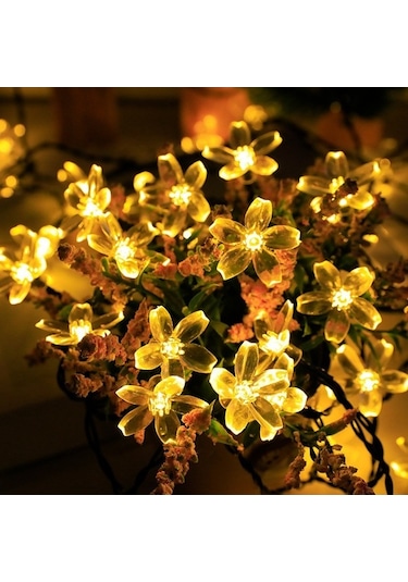 Trendooze Güneş Enerjili 50 Led Çiçek Bahçe Lambası - 8 Modlu, Ip44 Su Geçirmez