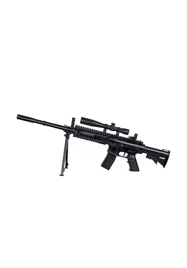 Oyuncak Silah - Lazerli - Boncuklu - Tüfek - Plastik - Oyuncak