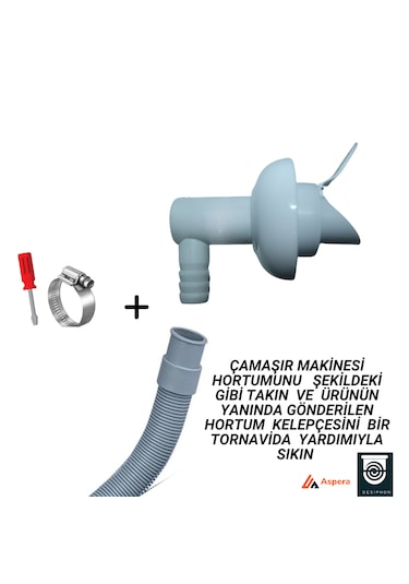 Çamaşır Ve Bulaşık Makinesi Gider Koku Önleyici Çekvalf Adaptör C