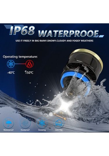 Maiyame 130w Süper Parlak Led Far Ampulü, 18000 Lümen, 6500k, Yüksek Ve Düşük Far Otomatik, 2'li Paket, Hızlı Soğutma