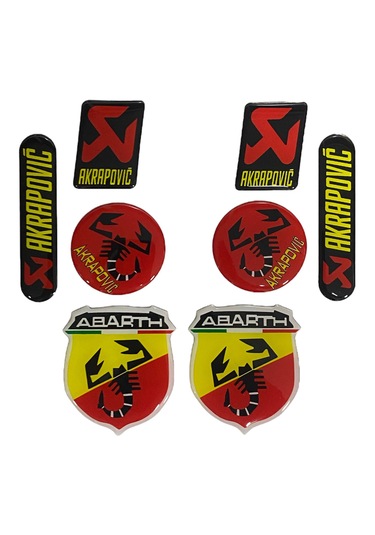 Akrapoviç 4'lü 3d Sticker Set Arr1494