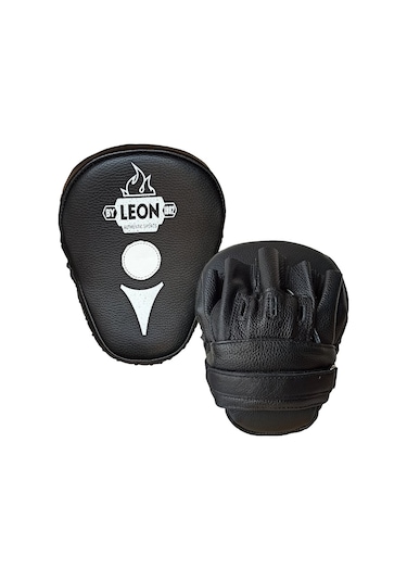 Aksaspor Leon Ultimate Hakiki Deri Boks Ve Kick Boks El Lapası Ellik Siyah