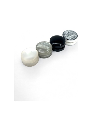 Eşarp Ve Şal Mıknatısı Mermer Beyaz - Başörtü Tutucu Kadın Tesettür Aksesuar Mıknatıs Beyaz