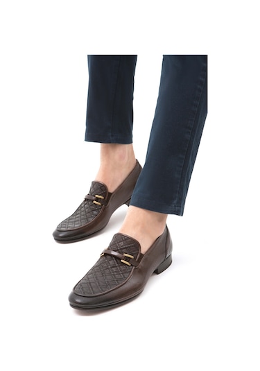 Tamer Tanca Erkek Hakiki Deri Kahverengi Makosen Ayakkabı 477 19707 K Erk Ayk Khv Zmb Bfl/khv Org Kahverengi