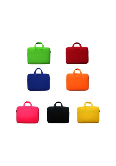 Skycity 14 İnç Dizüstü Bilgisayar & Ultrabook Çantası - Slim Tasarım, Konforlu El Tutucuları, Kolay Erişim Fermuarı, Koruyucu Köpük Döşeme - Siyah Siyah