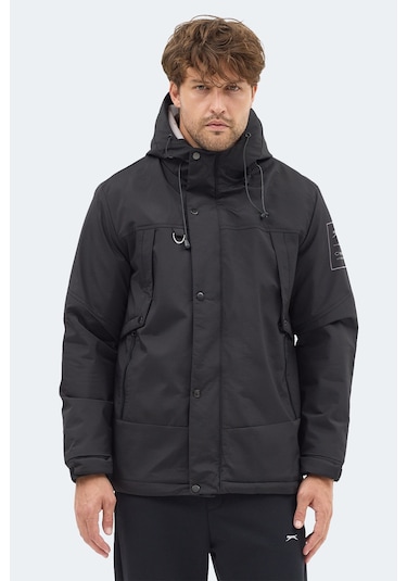 Slazenger Globe Erkek Siyah Mont & Kaban Siyah